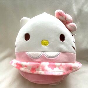 Hello Kitty Squishmallows Plush Sakura Cherry Blossom Sanrio Pink 7" Stuffed